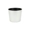 Contemporary Home Living 6" Silver and Black Tapered Round Planter